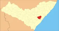 Location of São Miguel dos Campos-AL in the State of Alagoas