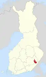 Location of Sääminki in Finland