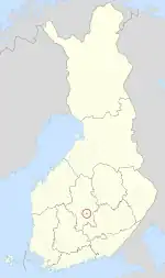 Location of Säynätsalo in Finland