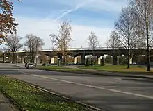 The Friendship Bridge (Sõpruse sild) connects Annelinn to Karlova over Emajõgi and Anne Canal.