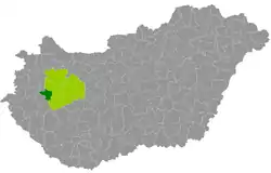 Sümegi District within Hungary and Veszprém County.