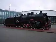 Steam locomotive S017-2286 outside the Museum