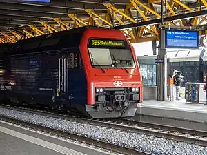 Train of S33 service at Winterthur railway station.