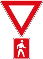 Give Way / Yield to pedestrians