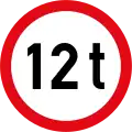 Vehicles exceeding 12 tonnes GVM prohibited