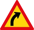 Curve to right