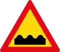 Uneven road