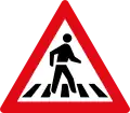 Pedestrian crossing ahead