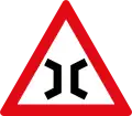 Narrow bridge ahead