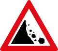 Falling rocks ahead