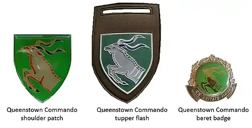 SADF era Queenstown Commando insignia