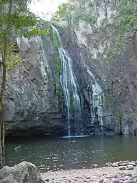 Salto Estanzuela (Estanzuela waterfall) located in the Tisey-Estanzuela Natural Reserve just south of town.