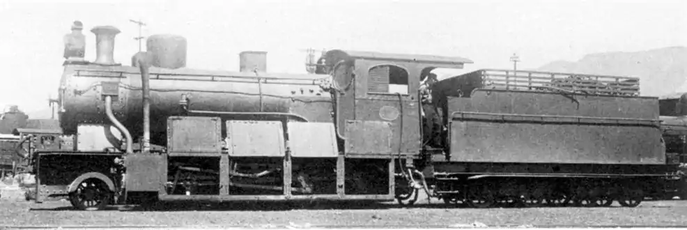 Side view of no. 156 with the dust panels opened