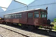 Preserved Model 55 railcar no. 8 at the National Railway Museum, Port Adelaide, 2014