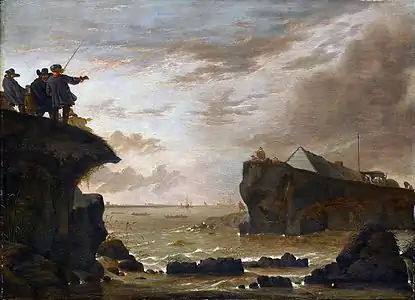St. Anthonisdijk or St. Anthony's dyke breach at Houtewael burst in the night of 5–6 March 1651