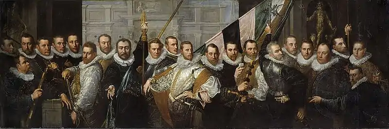Pieter Isaacsz (1596), Civic Guardsmen from the Company of Captain Jacob Gerritsz. Hoing and Lieutenant Wybrand Appelman