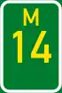 Metropolitan route M14 shield