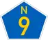 National route N9 shield