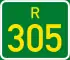 Regional route R305 shield