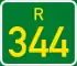 Regional route R344 shield