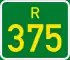Regional route R375 shield