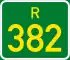 Regional route R382 shield