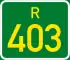 Regional route R403 shield