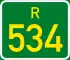 Regional route R534 shield