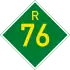 Provincial route R76 shield