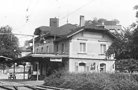 The station building in 1974