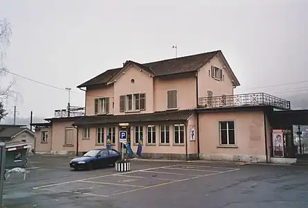 Former station building, west side