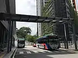 Feeder buses at entrance A