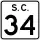 South Carolina Highway 34 Business marker