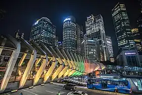 Skyline of SCBD in South Jakarta at night