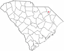 Location of Blenheim in South Carolina