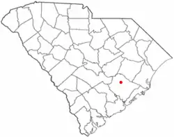 Location of Bonneau, South Carolina