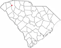 Location of City View, South Carolina