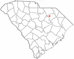 Location of Hartsville, South Carolina