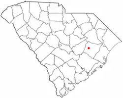 Location in Williamsburg County, South Carolina
