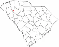 Location of Princeton, South Carolina