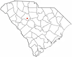 Location of Prosperity, South Carolina