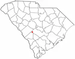 Location of Springfield, South Carolina