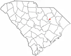 Location of Timmonsville in South Carolina