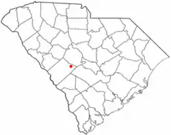 Location of Wagener, South Carolina