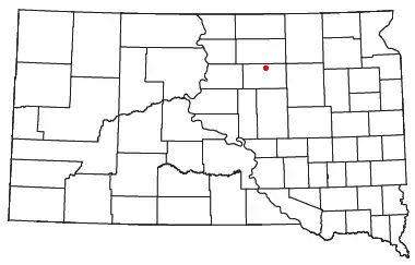Location of Wecota, South Dakota