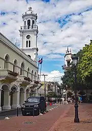 The City Hall of Santo Domingo, building built between 1504 to the early 19th century, but its tower was built in 1913