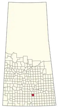 Location of the RM of Redburn No. 130 in Saskatchewan