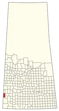 Location of the RM of Enterprise No. 142 in Saskatchewan