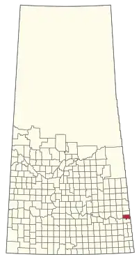 Location of the RM of Spy Hill No. 152 in Saskatchewan