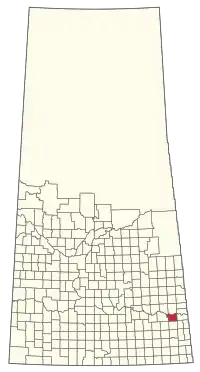 Location of the RM of Willowdale No. 153 in Saskatchewan